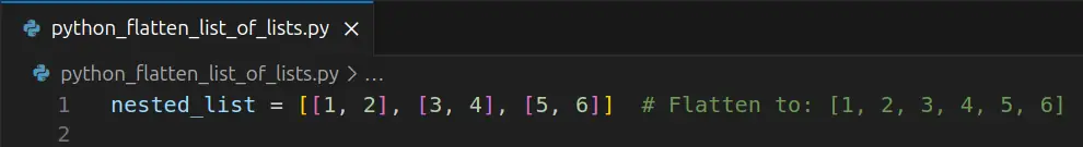 Python flatten list of lists