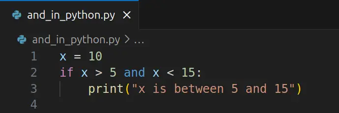 and in python